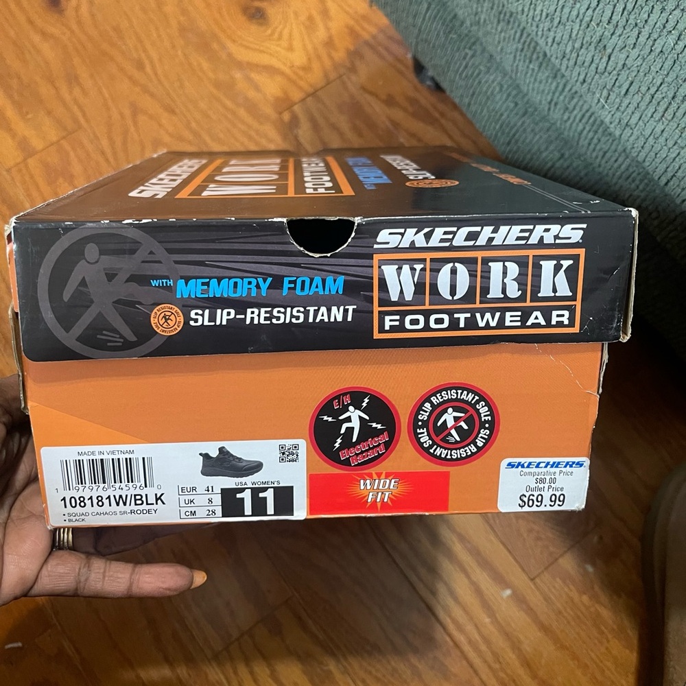 Skechers Black Work Footwear
